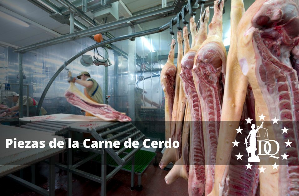 Piezas de la Carne de Cerdo