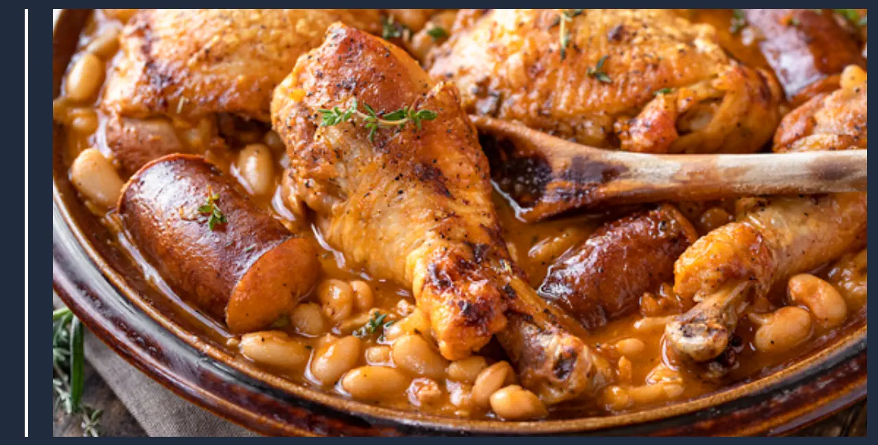 formas de utilizar el caldo de pollo para hacer una Cassoulet